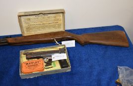 'The Webley Senior', a boxed air pistol, with original instructions; and a Webley Falcon air