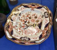 Two Royal Crown Derby Imari pattern meat dishes, 49cm and 44cm long respectively