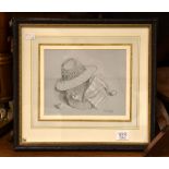 δ Susan Geskell (20th century) Still Life with hat Pencil with white heightening Signed, dated 1993