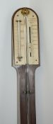 Ω A Regency or early Victorian mahogany mercurial stick barometer, C. A. Canti,