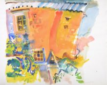 δ Pauline Vincent (British b.1940) House after Rain, Crete Watercolour Signed and dated 90 , lower