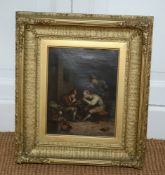 Dutch School (late 19th/early 20th century) A pair of Dutch tobacco smoking scenes Oil on canvas