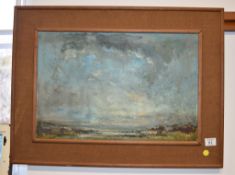 δ William Ware (British 1915 - 1977) Landscape Oil on board Signed lower right 35 x 53cm (13 3/4 x