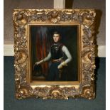 Portrait of a gentleman, oil Portrait of a young man in armour, signed Richardson Various sizes (2)