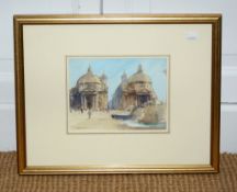 δ Roy Hammond (20th century) Rome Watercolour Signed and dated 91 , lower left 17 x 21.5cm (6 3/4 x