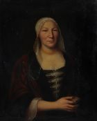 Swiss School (late 18th/early 19th century) Portrait of a lady Oil on canvas 82 x 65cm (32 1/4 x