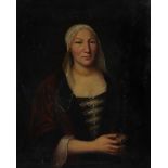 Swiss School (late 18th/early 19th century) Portrait of a lady Oil on canvas 82 x 65cm (32 1/4 x