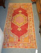 A Persian prayer rug, approximately 159 x 121cm, together with another woven rug, probably