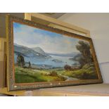 20th Century School Landscape Oil on canvas 60 x 130cm (23 5/8 x 51in.)