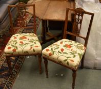A set of six late Victorian side chairs, circa 1890,