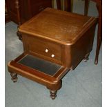 A Victorian mahogany box commode