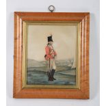 Attributed to Hamlet of Bath A Solider of the Loyal Bath Volunteers Watercolour 23 x 19cm (9 x 7 1/