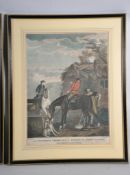 After G. Wooton A set of four hunting prints Engraved by Canot, London, 1770, coloured aquatints