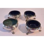 Two Pair Silver Salts Early 20th Century