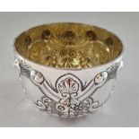 Fine Victorian Silver Pressed Chalice, Gilt Interior, London 1893