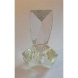 Crystal Art Deco Perfume Bottle Circa 1920