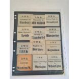 24 Vintage GWR Luggage Labels