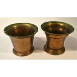 Two WWI Trench Art Vases