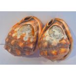 Pair of 19th Century Engraved Conch Cameo Shells