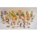 A Collection of Miniature 19th / 20th Century Porcelain Figurines including Bunnykins At School