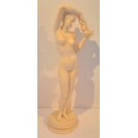 Alabaster Figurine of a Nude, Unsigned