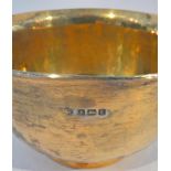 Silver Gilt Bowl marked Hallmarked London 1918