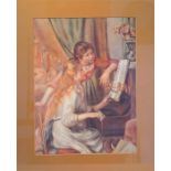 RENOIR, Girls with Piano, Framed Print