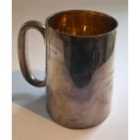 Silver Tankard Guilt Interior, Birmingham 1922, Maker WN/D