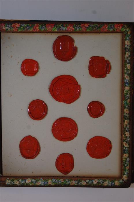 A Rare Victorian Leather Bound Book Containing Victorian Ephemera and Red Wax Seals - Bild 3 aus 29