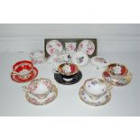 A Collection of Floral China Inc. Queen Anne, Royal Worcester, Coalport, Wedgwood, Royal Standard