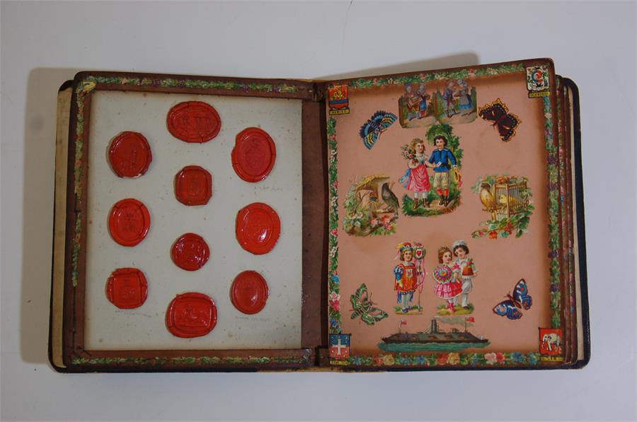 A Rare Victorian Leather Bound Book Containing Victorian Ephemera and Red Wax Seals - Bild 9 aus 29