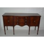 Recent Mahogany Serpentine Fronted Sideboard