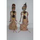 Two Vintage Thai Puppets