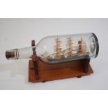 A 19th Century Ship In A Bottle