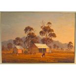 FINNEY, Laurence, Oil on Board, near Middle Creek, Australia