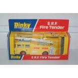 Dinky Diecast Toys E.R.F Fire Tender (266) Toy in Box Yellow Airport Rescue (263)