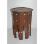 19th / 20th C. Inlaid Octagonal Occasional Table