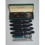 Various Fountain Pens and Ball Point Pens