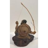 Vintage Chinese Mud Man Pottery Figurine