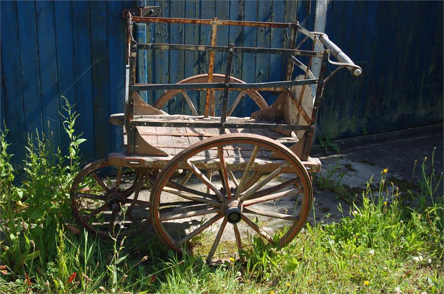 Norman Wisdom, A Victorian / Edwardian Milk Wagon, As Used in 'The Early Bird', 1965