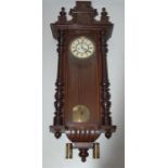 Gustav Becker Late 19th C. Vienna Regulator Wall Clock