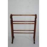 19th Century Mahogany Towel Rail