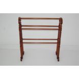 Victorian Mahogany Towel Rail