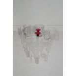 A Quantity Of Crystal Cut Glass And Engraved Glass 35 Items