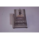 MAPPIN & WEBB Silver Table Cigarette Box, 1923, Very Fine Condition