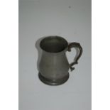 Victorian or earlier Pewter Pint Tankard, Impressed Marks