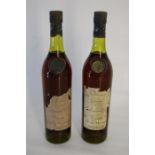 Two Bottles of Vintage Cognac Très Vieille Fine Champagne. Grande Réserve Edouard VII. Denis Mounié