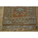 Persian Wool Runner, Orange / Sand Ground