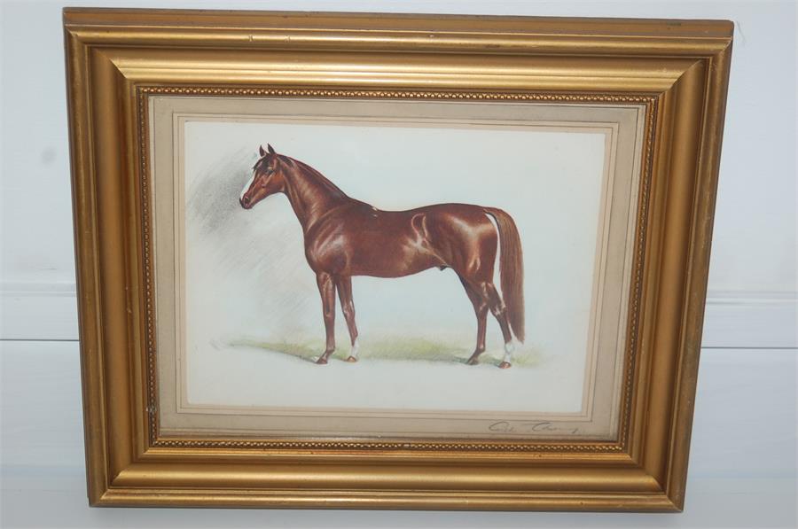 Early 20th C. 'Diamond Jubilee' Triple Crown Winner 1899/1900 Watercolour/Pencil on Paper