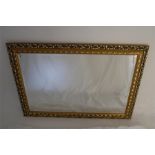 Recent Wall Mirror, Carved Gilt Frame, Beveled Glass